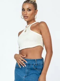 Princess Polly Feya Cord Dip Tank Cream -Chic Clothing Shop 3 modelinfo Alexis us2 10eae42b a087 4d3e b360 35520e1ecced