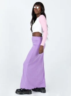 Princess Polly Ayana Maxi Skirt Purple -Chic Clothing Shop 3 modelinfo Cynthia us4 6cf6cc87 2ea0 45be be4a 35fe057784a8