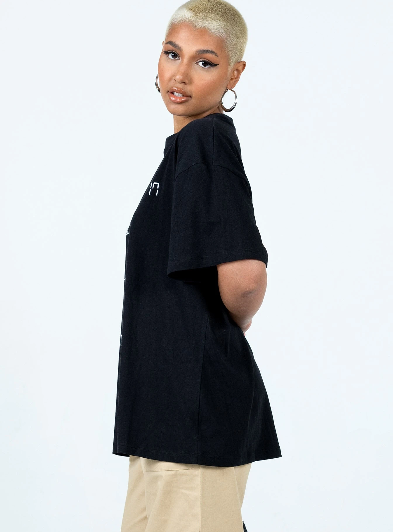 Recording Oversize Tee Black 4 Recording Oversize Tee Black - Image 4