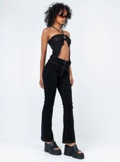 Zia Flare Pants Black 11 Zia Flare Pants Black -Chic Clothing Shop 3 modelinfo bella us2 3da0e674 231f 4768 a77f 1ec8e37f3c75