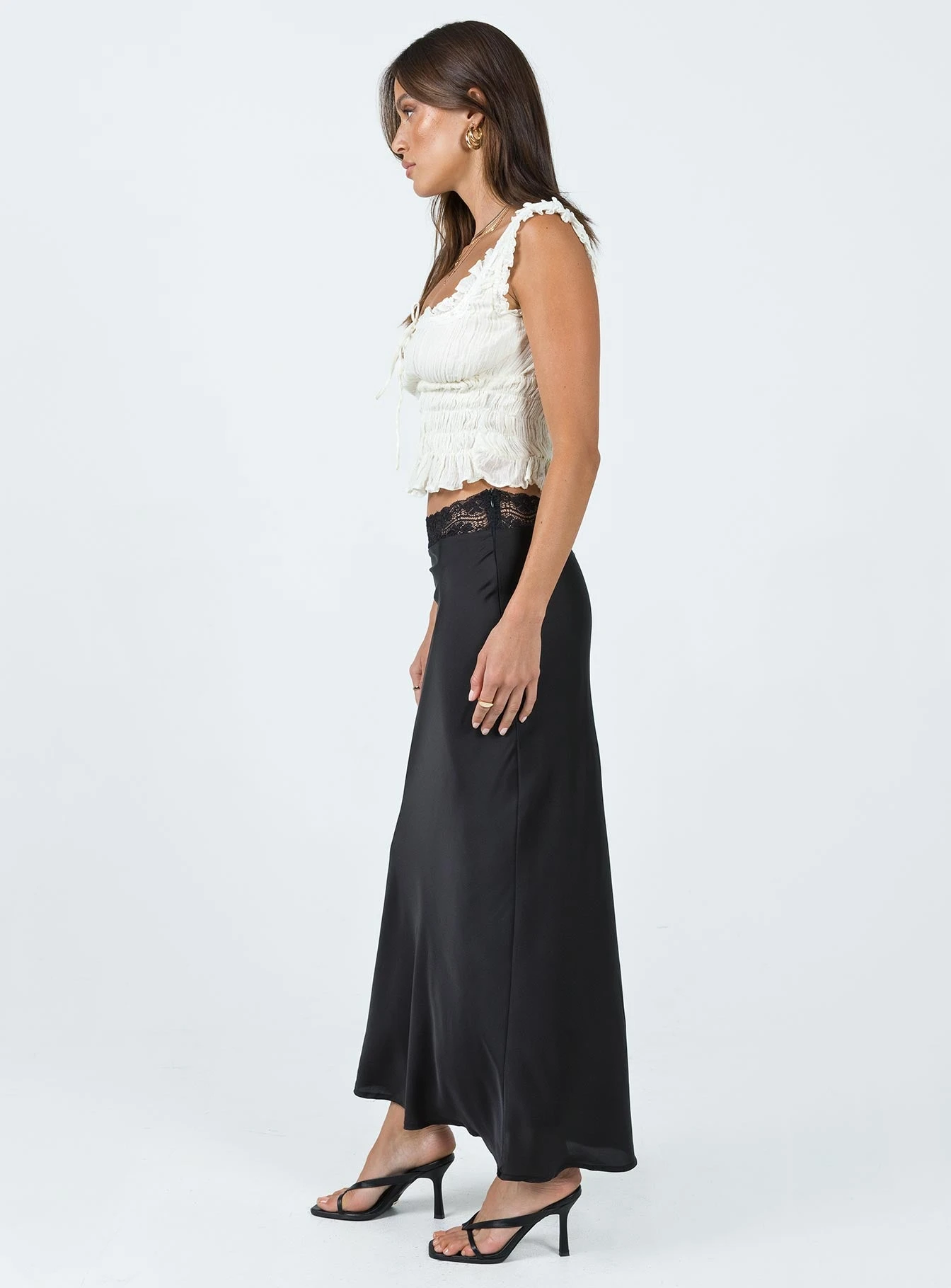 Princess Polly The Charmaine Maxi Skirt Black 3 Princess Polly The Charmaine Maxi Skirt Black - Image 3
