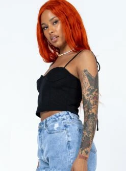 Princess Polly Mathea Top Black 6 Princess Polly Mathea Top Black -Chic Clothing Shop 3 modelinfo chlo us4 a94f20be c535 430a af01 e9c6cf8a9024