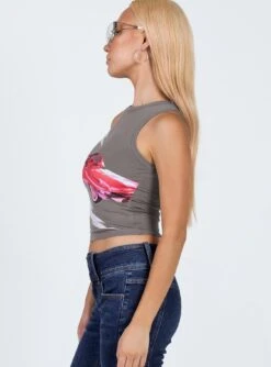 Princess Polly Catch Me Tank Top Slate -Chic Clothing Shop 3 modelinfo dechen us4 9e8f03bf dcdf 4288 a8fd 128a8451cba8