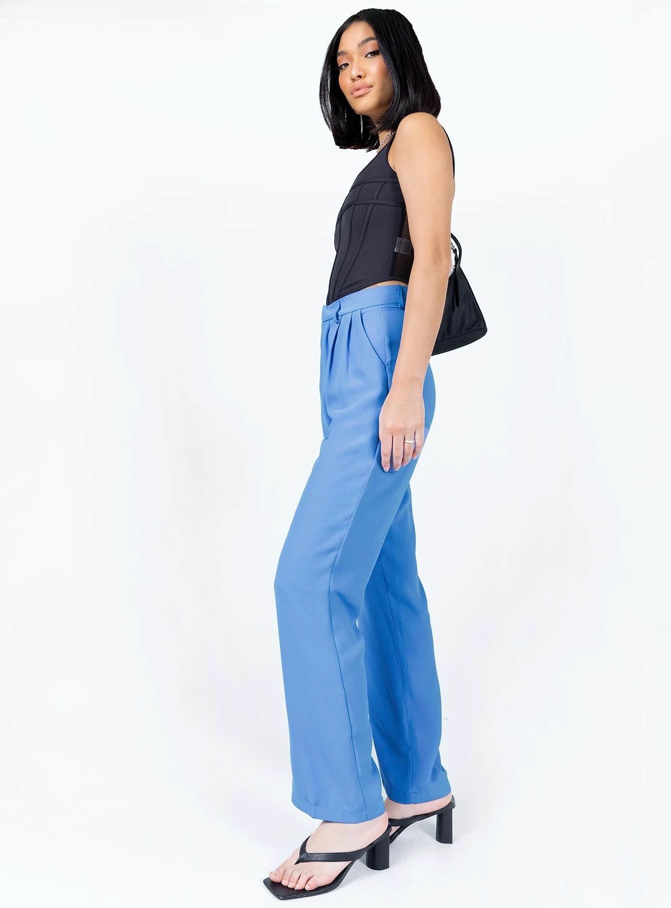 Princess Polly Joplin Pants Blue 3 Princess Polly Joplin Pants Blue - Image 3