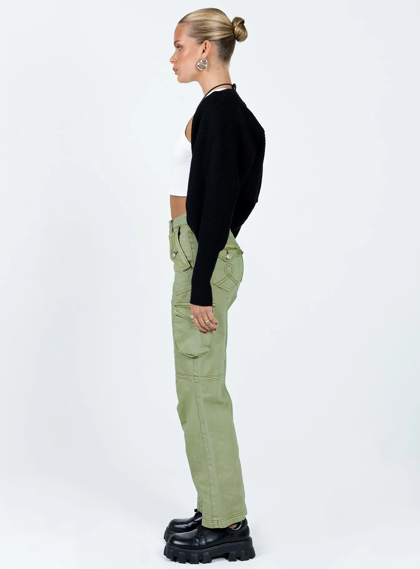 Oswell Cargo Pants Green 4 Oswell Cargo Pants Green - Image 4