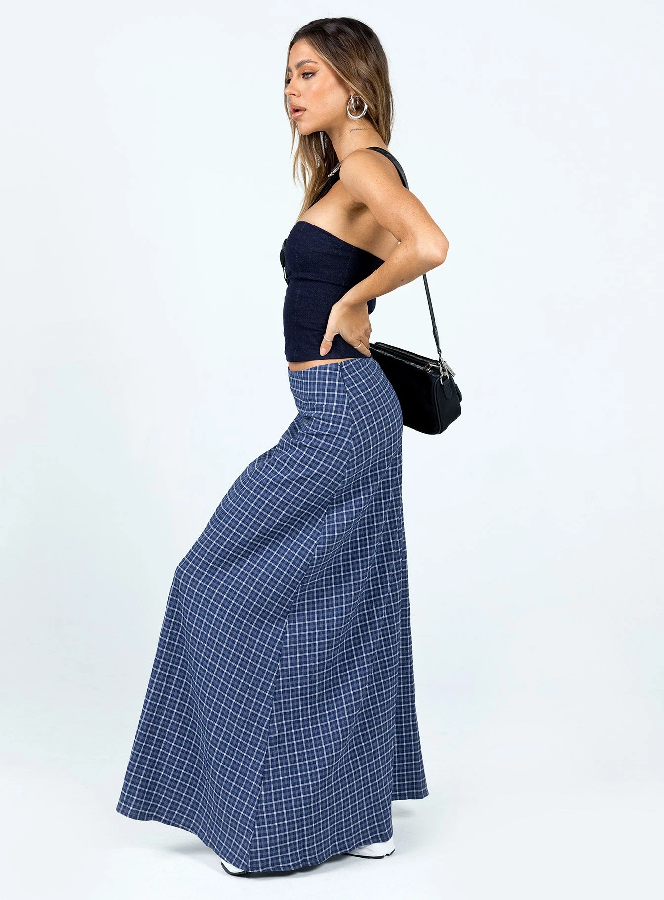 Princess Polly Janee Maxi Skirt Navy 4 Princess Polly Janee Maxi Skirt Navy - Image 4