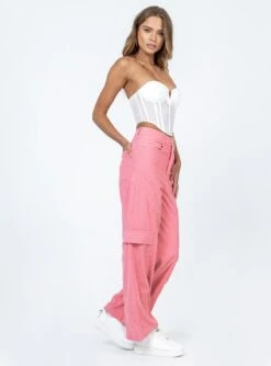 Princess Polly City Loop Cord Pant Pink 9 Princess Polly City Loop Cord Pant Pink -Chic Clothing Shop 3 modelinfo margaret us2 0e484f94 9460 481b 9577 c1c80df4bfc4