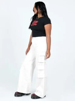 Princess Polly Alexis Cargo Pants White -Chic Clothing Shop 3 modelinfo rheanna us6 40ef23dc 27f4 4b5e 9586 e92ab03ba52e