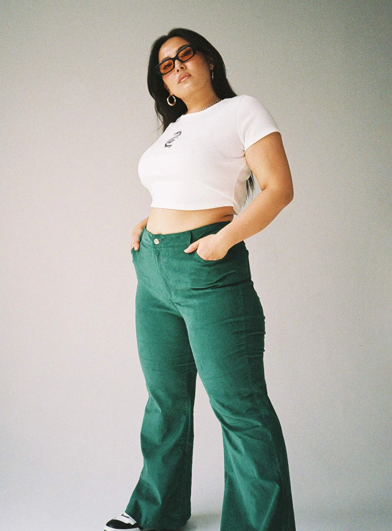 Dragon Crop Top White Curve 3 Dragon Crop Top White Curve - Image 3