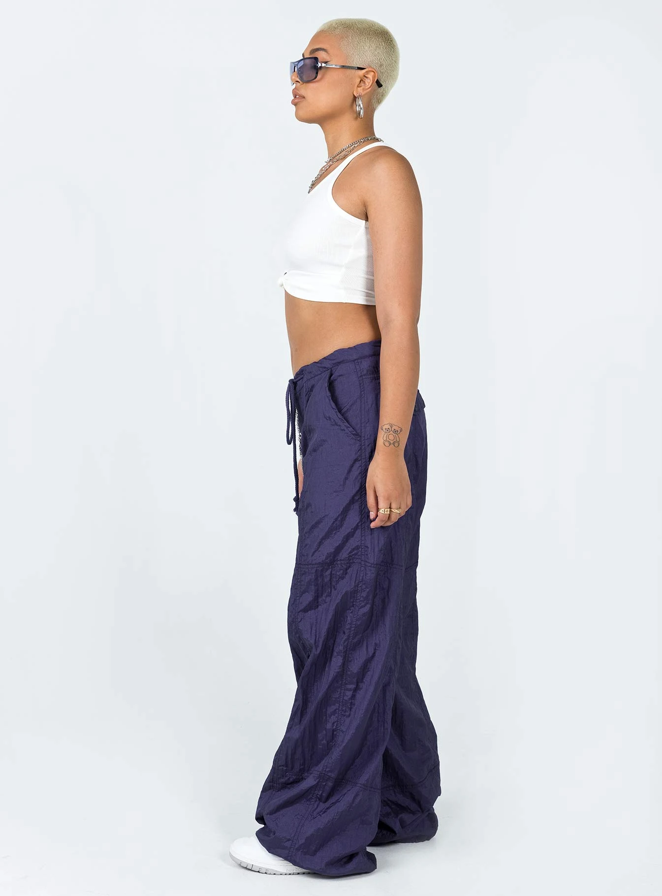 Motel Chute Trousers Navy 4 Motel Chute Trousers Navy - Image 4