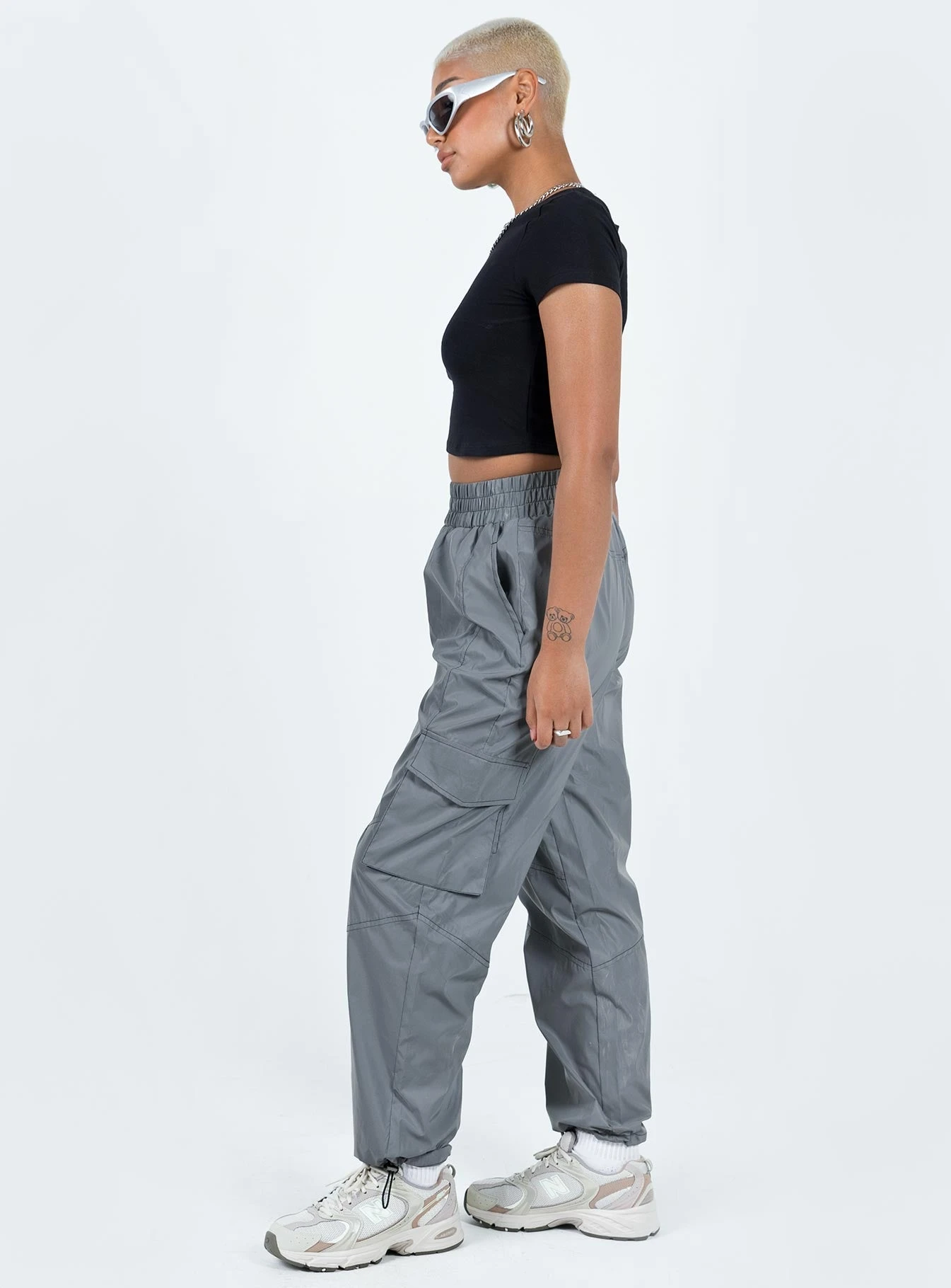 Princess Polly Renni Pants Grey 4 Princess Polly Renni Pants Grey - Image 4