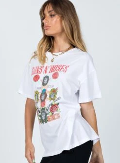 Princess Polly Guns N' Roses 1988 Tour Tee White 8 Princess Polly Guns N' Roses 1988 Tour Tee White -Chic Clothing Shop 3 a1dcffca f891 4619 a355 f704a680c704
