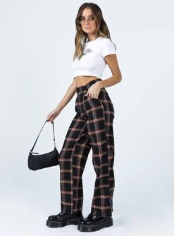 Princess Polly City Skies Wide Leg Check Pant Black -Chic Clothing Shop 3 ca7db6ea cb98 43ec 9edf 55741a17bb80