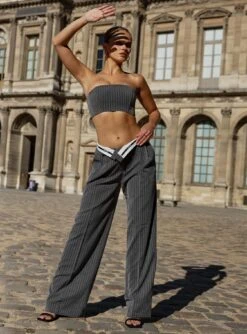 JGR & STN Bella Slouch Trouser Grey -Chic Clothing Shop 3 d1976f77 034e 4877 892a c52f9ad337e6