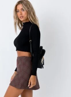 Princess Polly Fike Mini Skirt Brown -Chic Clothing Shop 3 d380097c 2cde 4b3c a7ee 969c7511b32e