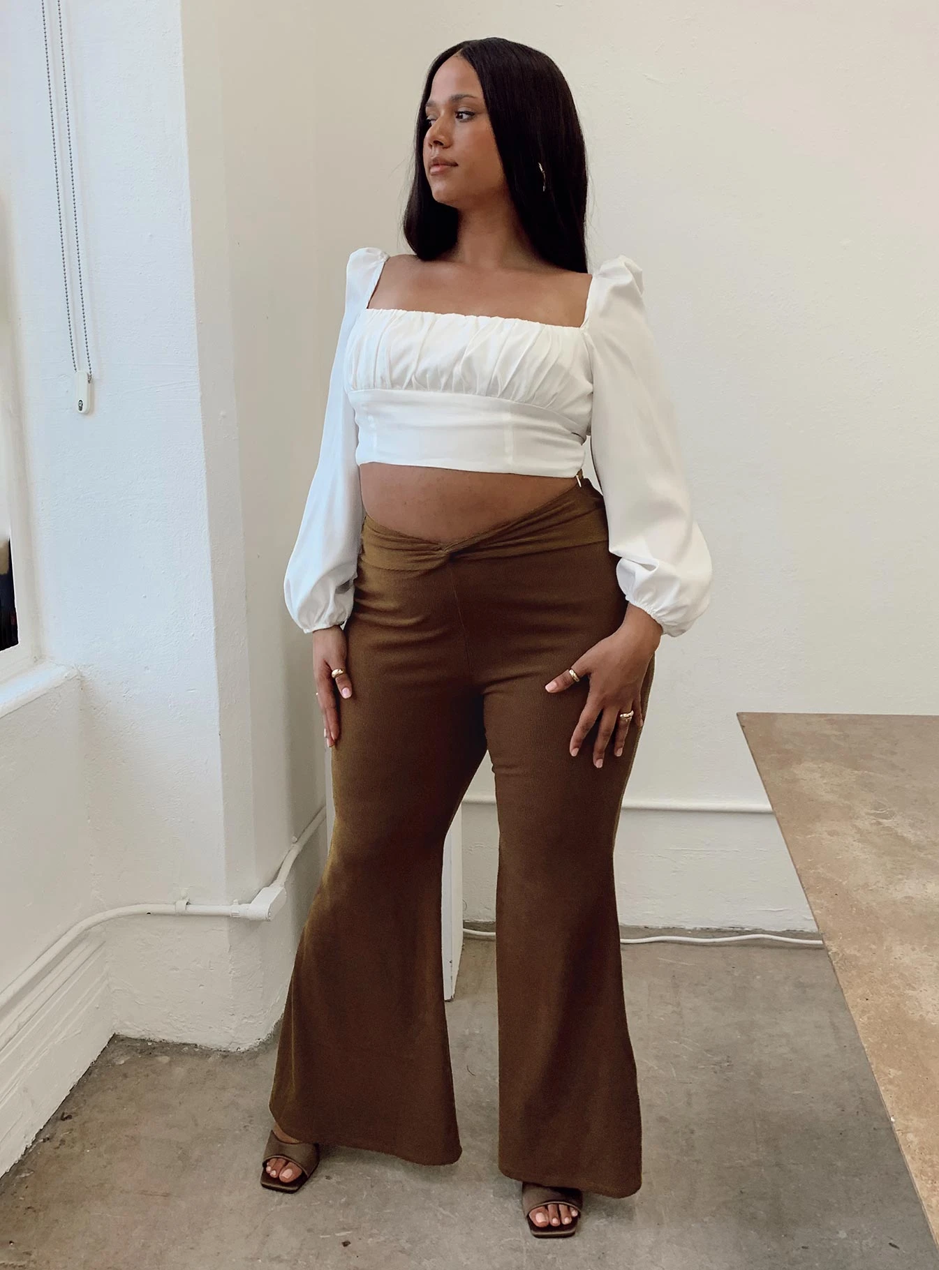 Carolina Pants Brown Curve 3 Carolina Pants Brown Curve - Image 3