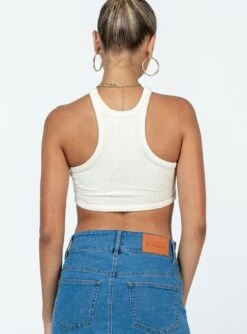 Princess Polly Feya Cord Dip Tank Cream -Chic Clothing Shop 4 modelinfo Alexis us2 76c8acc6 193a 43c6 a142 4ba5c7584aa3