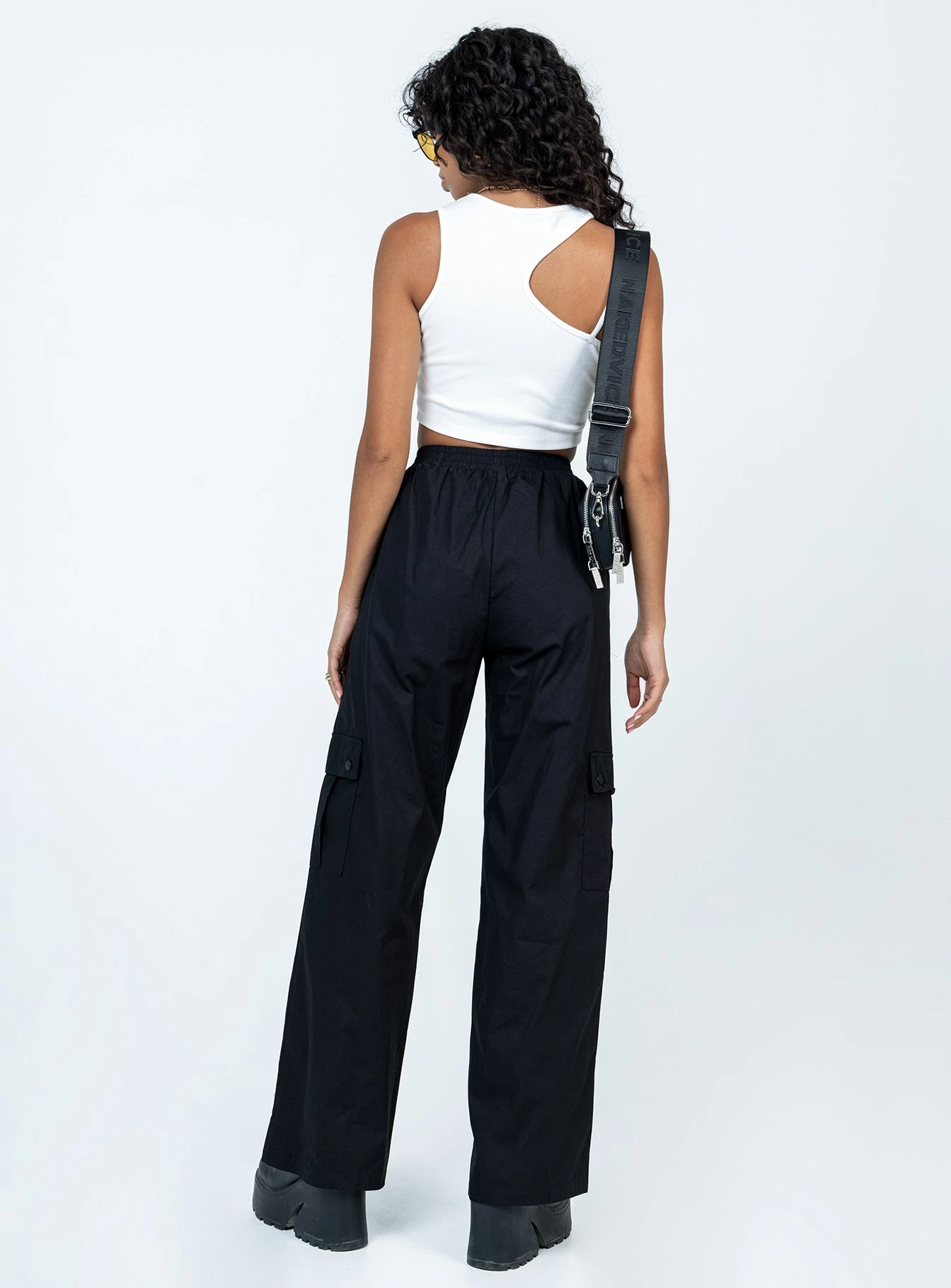 Princess Polly Lista Elastic Pocket Pants Black 5 Princess Polly Lista Elastic Pocket Pants Black - Image 5