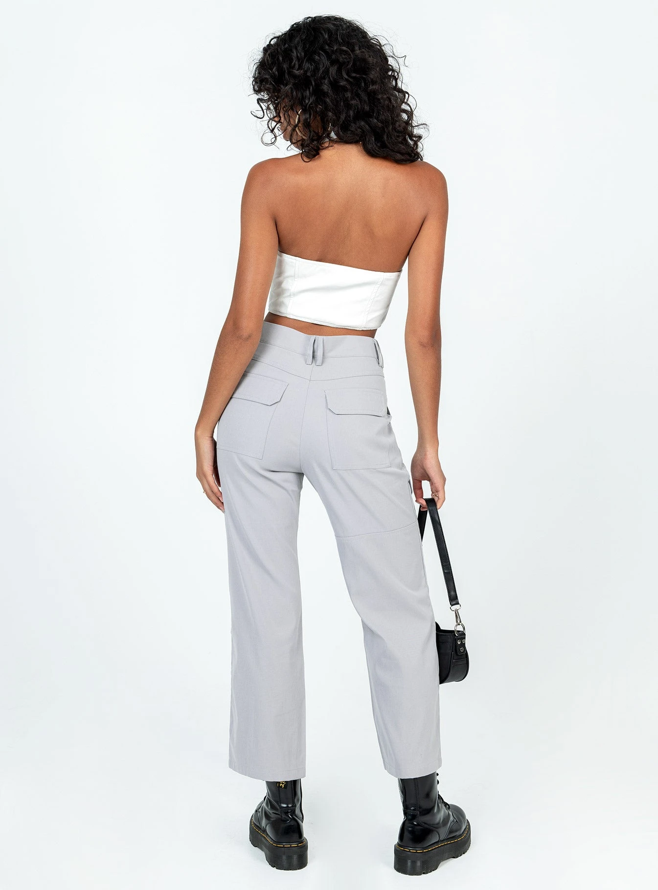 Princess Polly As You Were Cargo Pants Grey 5 Princess Polly As You Were Cargo Pants Grey - Image 5