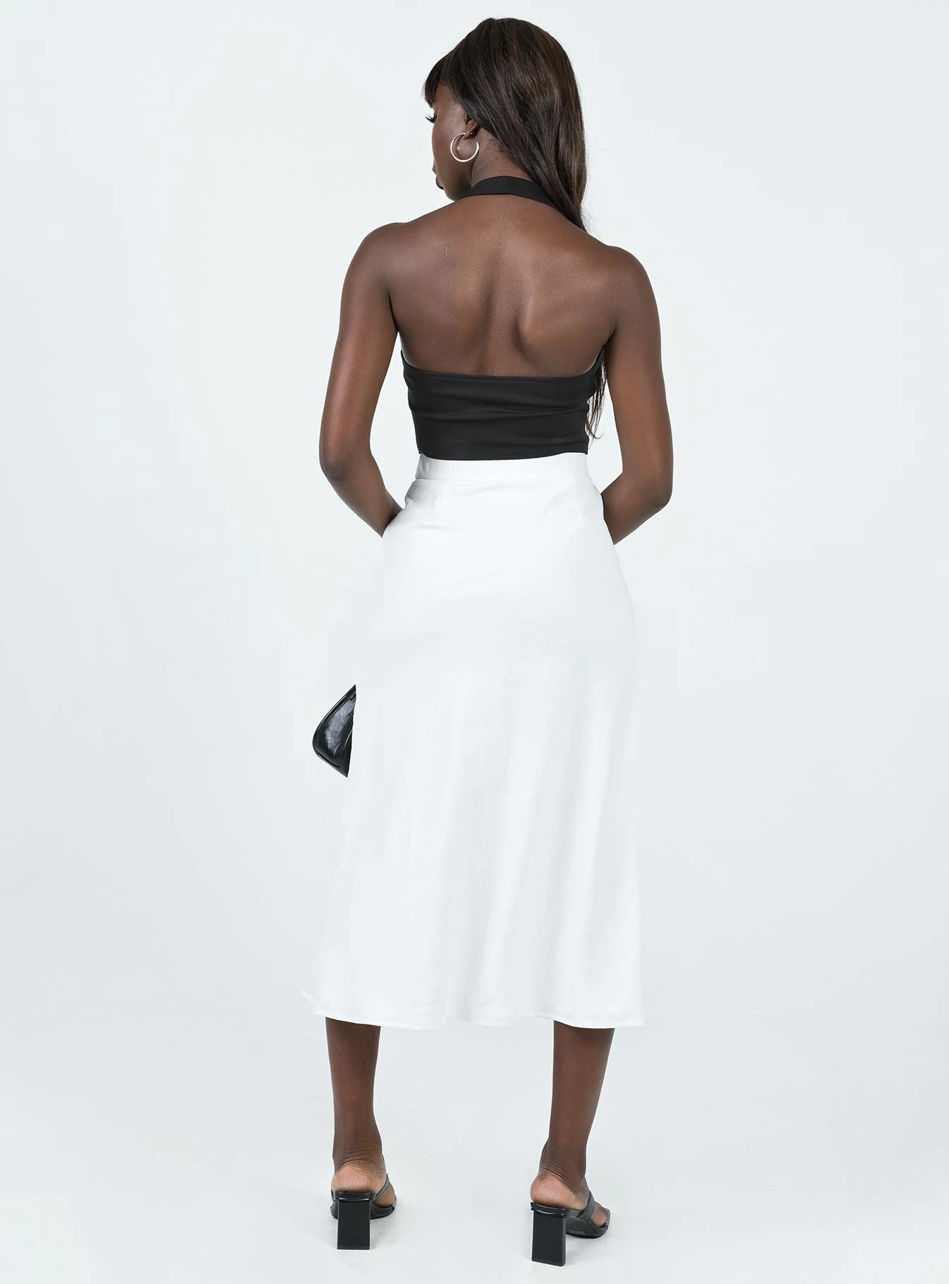 Princess Polly Mabel Midi Skirt White White 4 Princess Polly Mabel Midi Skirt White White - Image 4
