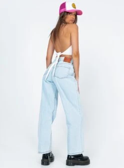 Princess Polly Sion Denim Jeans -Chic Clothing Shop 4 modelinfo Lexi us2 32e4432d 7dec 458f 9c31 cdeb2fc1e9ca