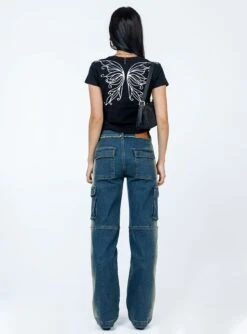 Princess Polly Pre Show Denim Jeans Mid Blue 11 Princess Polly Pre Show Denim Jeans Mid Blue -Chic Clothing Shop 4 modelinfo Natasha us0 03487c75 c433 4807 8e26 c752f8ecccde