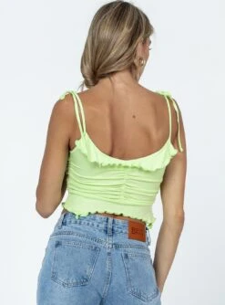 Princess Polly Zoukas Top Green -Chic Clothing Shop 4 modelinfo Oliva us2 234ae9c7 d7ba 46c2 be6e c59f91a0cb3a