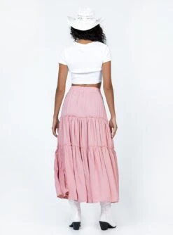 Princess Polly Tammie Maxi Skirt Pink -Chic Clothing Shop 4 modelinfo ariel us2 e3df723d fe24 43a9 8d72 bd4fd971a887