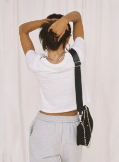 Take Care Charity Baby Tee White -Chic Clothing Shop 4 modelinfo camelia us2 4596cc5e 697b 437a 86ed 8a4ccb92d41f