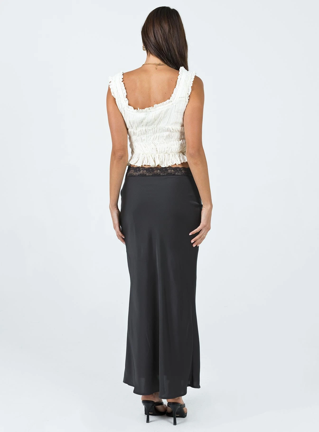 Princess Polly The Charmaine Maxi Skirt Black 4 Princess Polly The Charmaine Maxi Skirt Black - Image 4