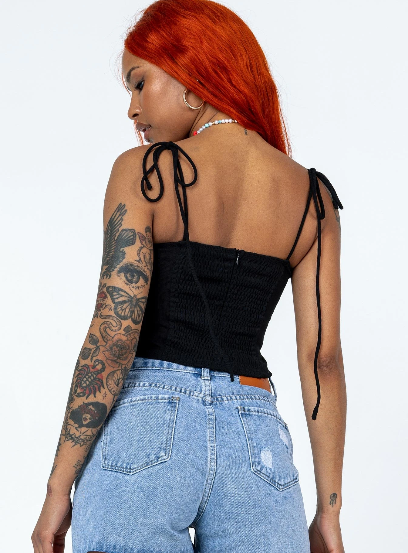 Princess Polly Mathea Top Black 4 Princess Polly Mathea Top Black - Image 4