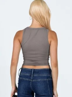 Princess Polly Catch Me Tank Top Slate -Chic Clothing Shop 4 modelinfo dechen us4 d4ef0664 ac80 4717 867b 55dcc9d77dc8