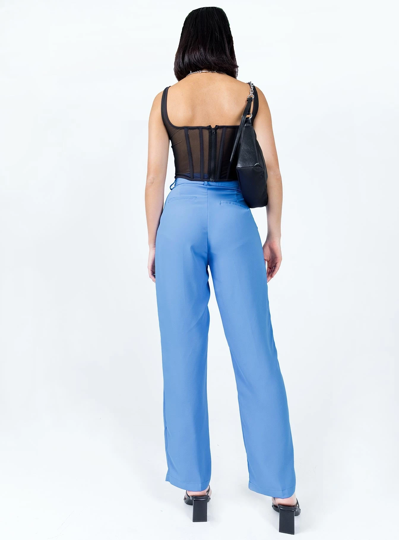 Princess Polly Joplin Pants Blue 4 Princess Polly Joplin Pants Blue - Image 4