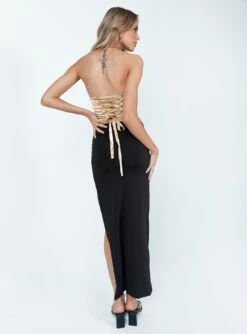 Princess Polly Janice High Waist Slit Maxi Skirt Black -Chic Clothing Shop 4 modelinfo elly us2 ea266e2e 9c9a 4362 a184 e1449a7fdd5e