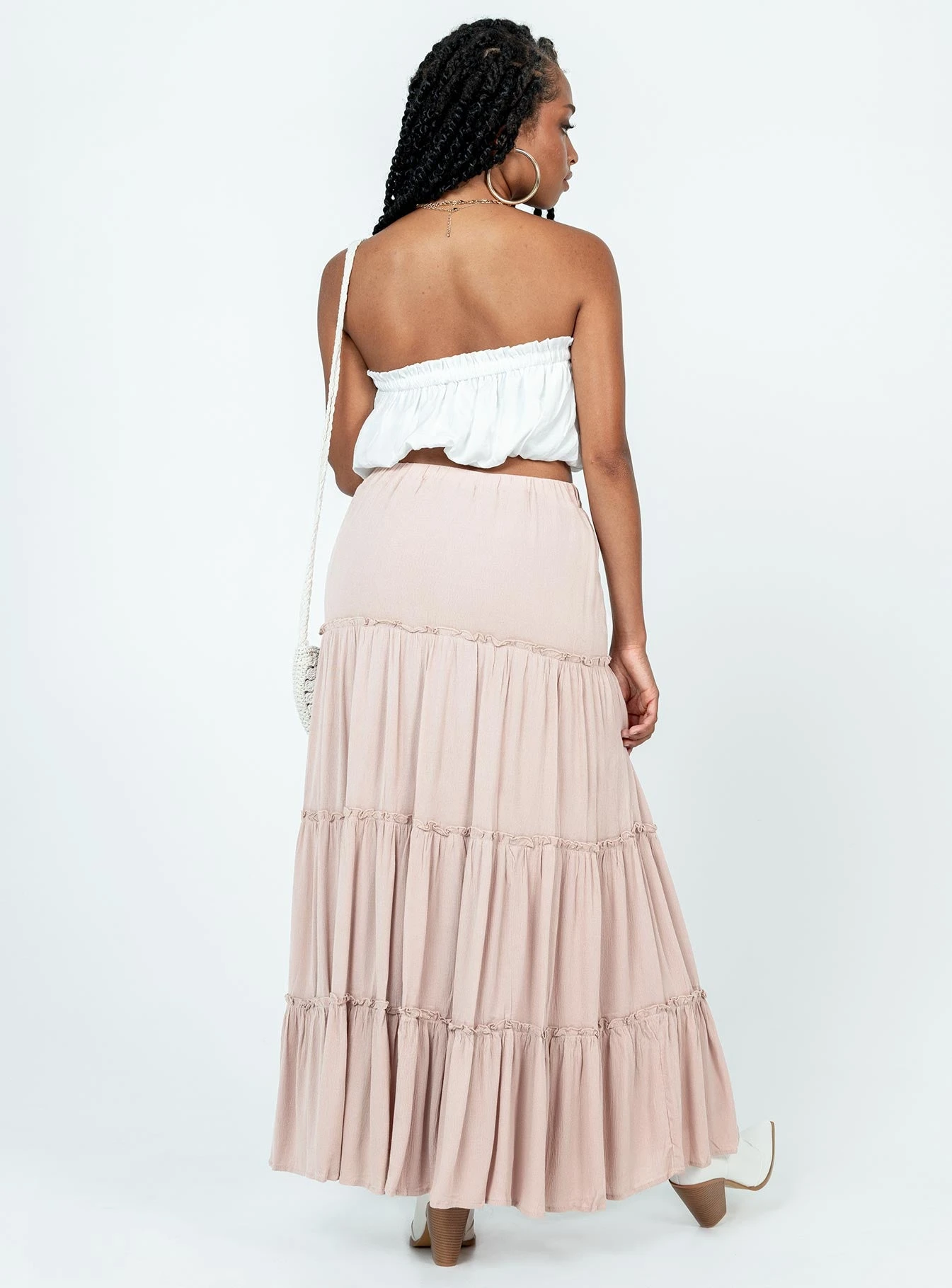 Princess Polly Miriah Maxi Skirt Beige 5 Princess Polly Miriah Maxi Skirt Beige - Image 5