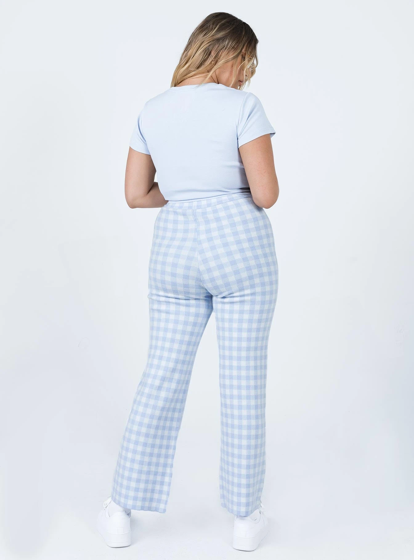 Princess Polly Jeanie Knit Pants Blue 5 Princess Polly Jeanie Knit Pants Blue - Image 5