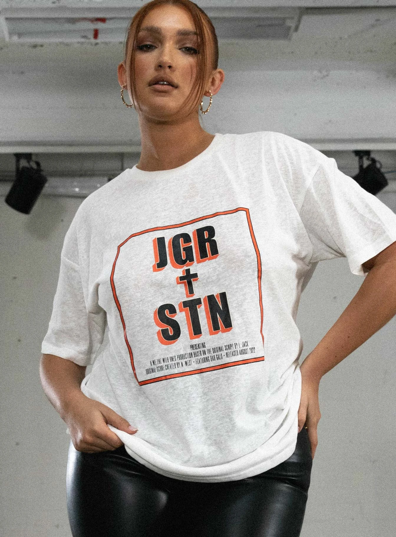 JGR & STN Feat. Oversized Tee White 4 JGR & STN Feat. Oversized Tee White - Image 4
