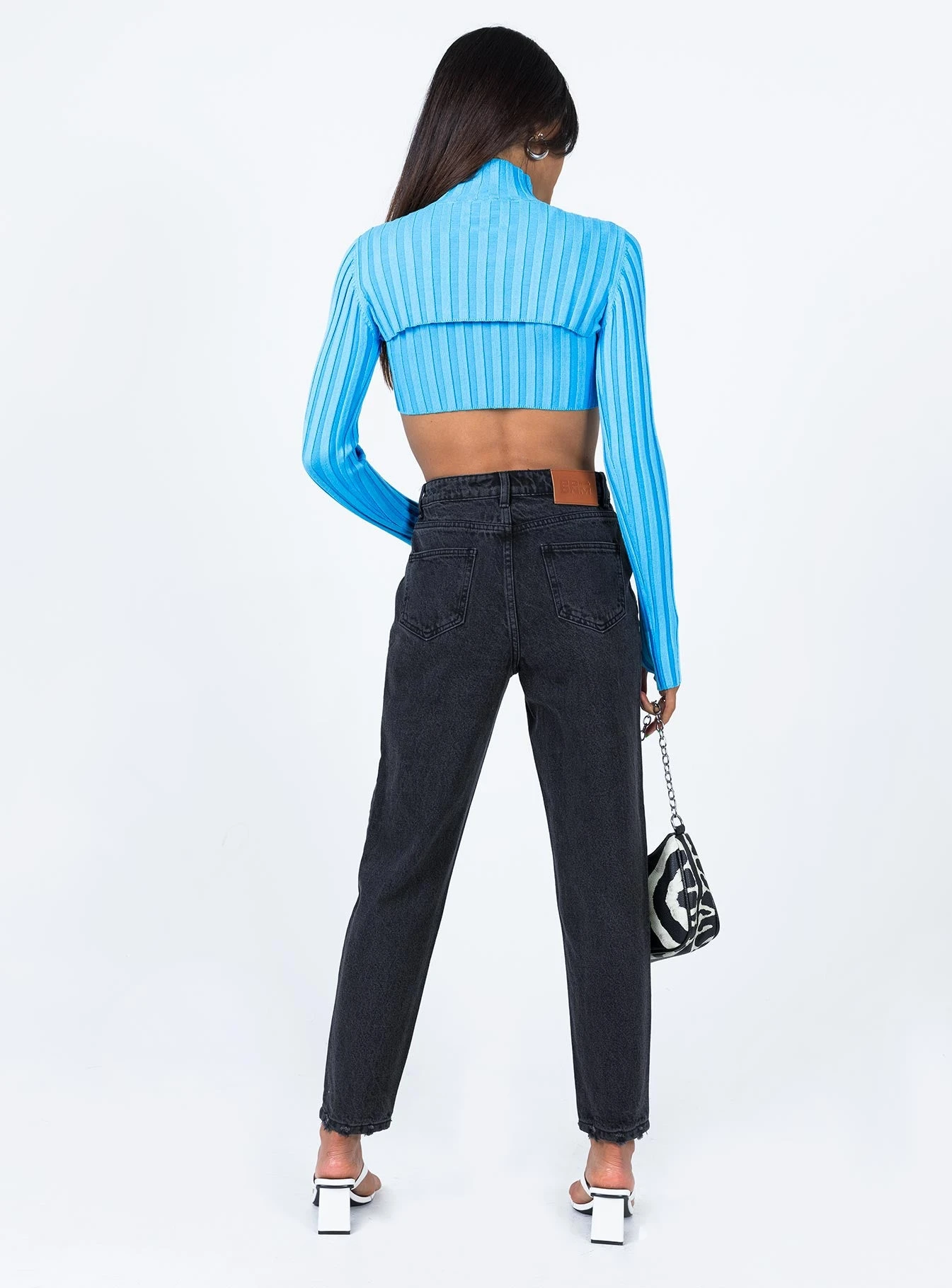 Princess Polly Zaiden Straight Leg Jeans Black Denim 6 Princess Polly Zaiden Straight Leg Jeans Black Denim - Image 6