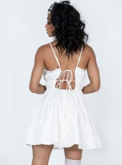 Princess Polly Ceara Mini Dress White -Chic Clothing Shop 4 modelinfo lyric us2 9843b698 4600 4bd0 8130 13892c0226ff