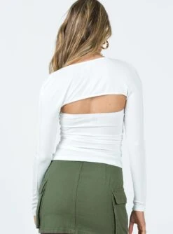 Princess Polly Armstrong Long Sleeve Bolero Top White 11 Princess Polly Armstrong Long Sleeve Bolero Top White -Chic Clothing Shop 4 modelinfo milli us2 bd9df8df 290d 427b 869a de93223e1b32