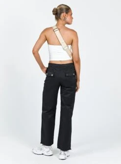 Princess Polly Macmillan Pants Black 7 Princess Polly Macmillan Pants Black -Chic Clothing Shop 4 modelinfo millie us2