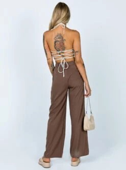 Archer Pants Brown Tall -Chic Clothing Shop 4 013200ac b947 458f b5d2 1d876671a374