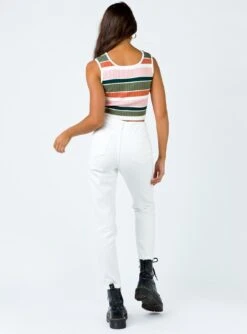 Princess Polly Zaiden Straight Leg Jeans White Denim -Chic Clothing Shop 4 5dbb08e3 cf43 4353 97a8 dff03dde5d88