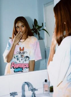 Powerpuff Jump For Joy Tie Dye Tee White 8 Powerpuff Jump For Joy Tie Dye Tee White -Chic Clothing Shop 4 8f5db4d1 9e59 4367 b0de a7f0d1d468ef