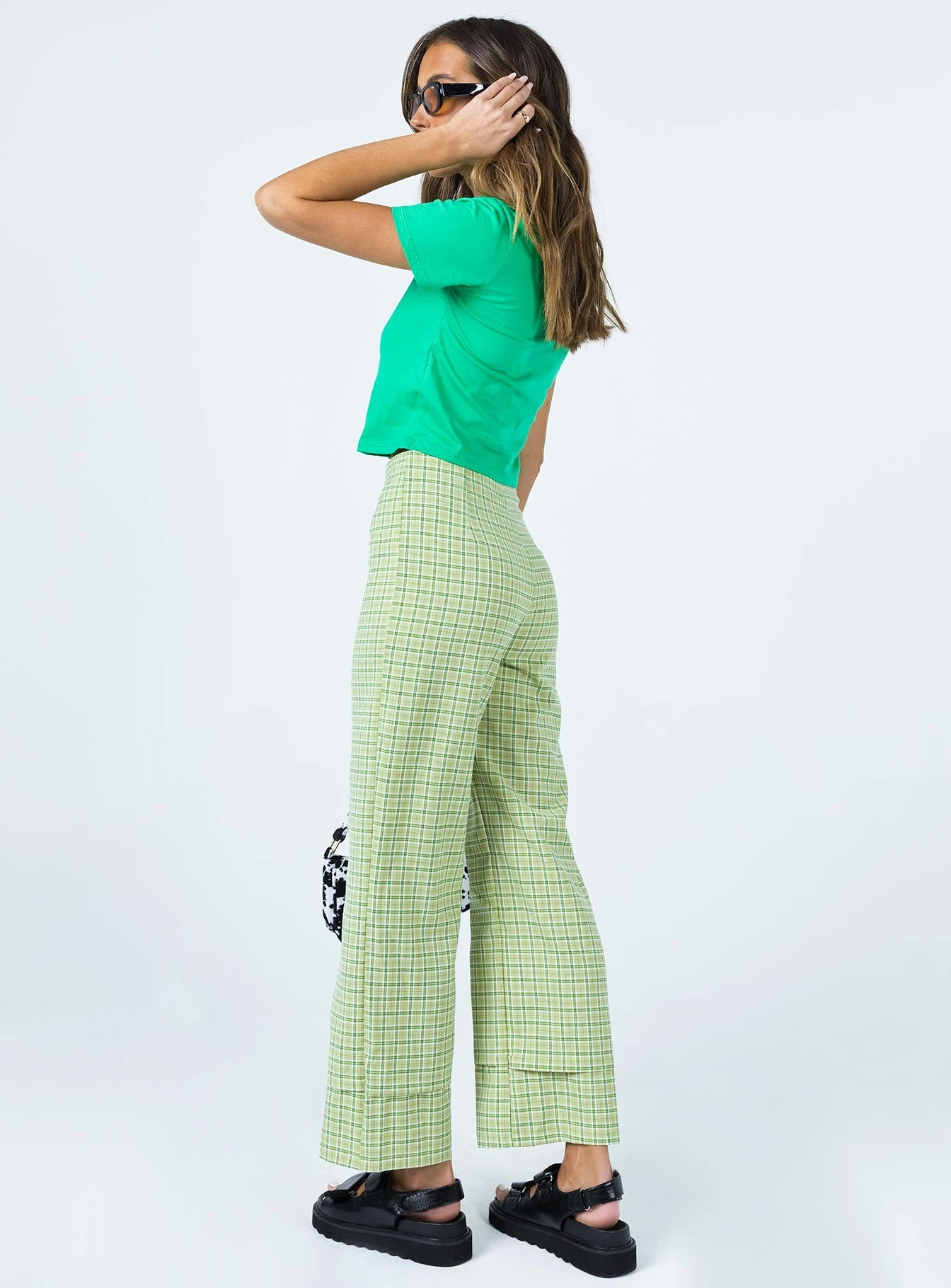 Princess Polly Euros Pants Lime Green 5 Princess Polly Euros Pants Lime Green - Image 5