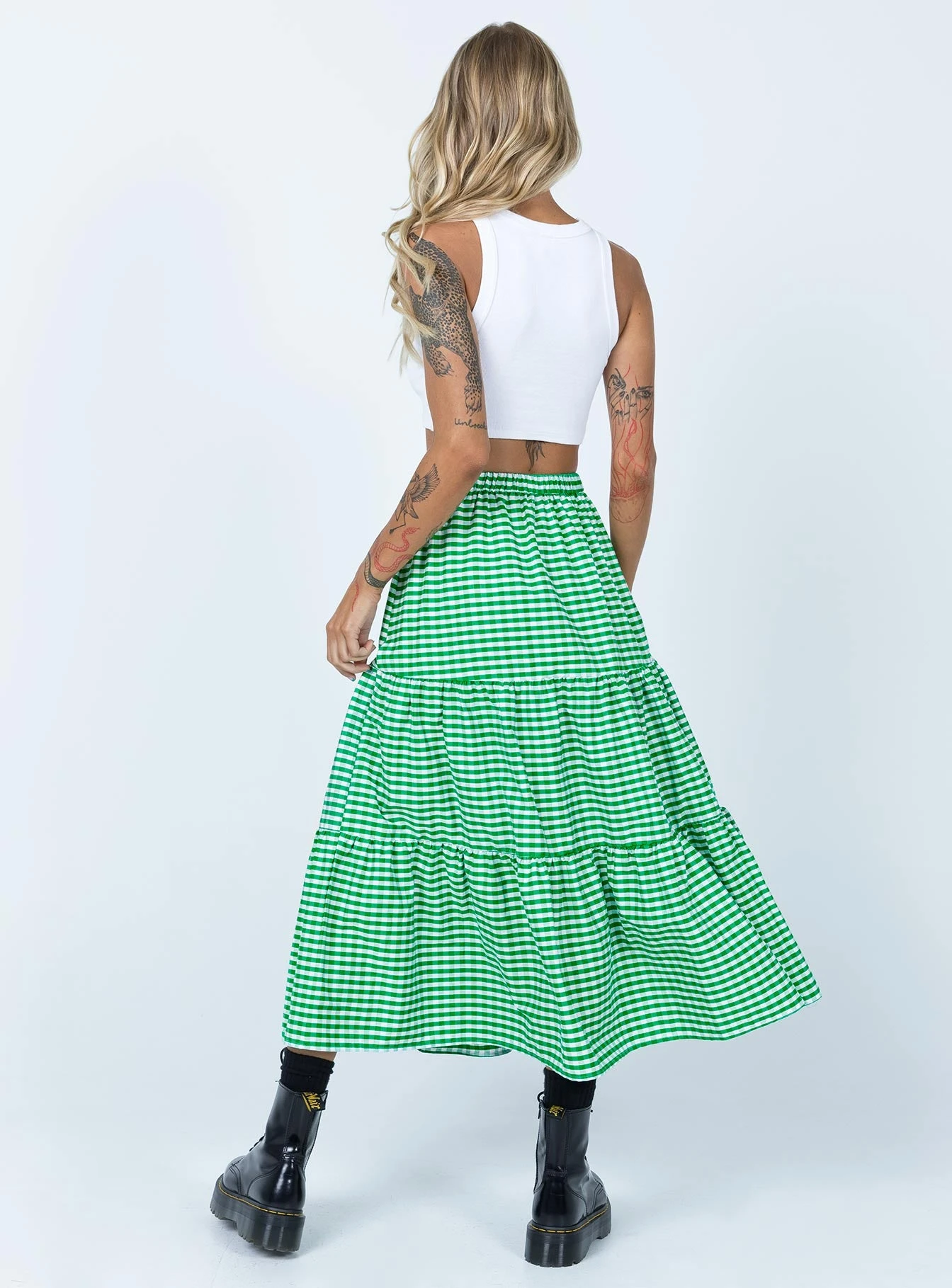 Princess Polly Hale Midi Skirt Green 6 Princess Polly Hale Midi Skirt Green - Image 6