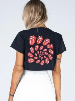 Princess Polly Rolling Stones Many Tongues Crop Tee Black 11 Princess Polly Rolling Stones Many Tongues Crop Tee Black -Chic Clothing Shop 4 ddecb832 b0ca 4863 914d 1d796b79b407