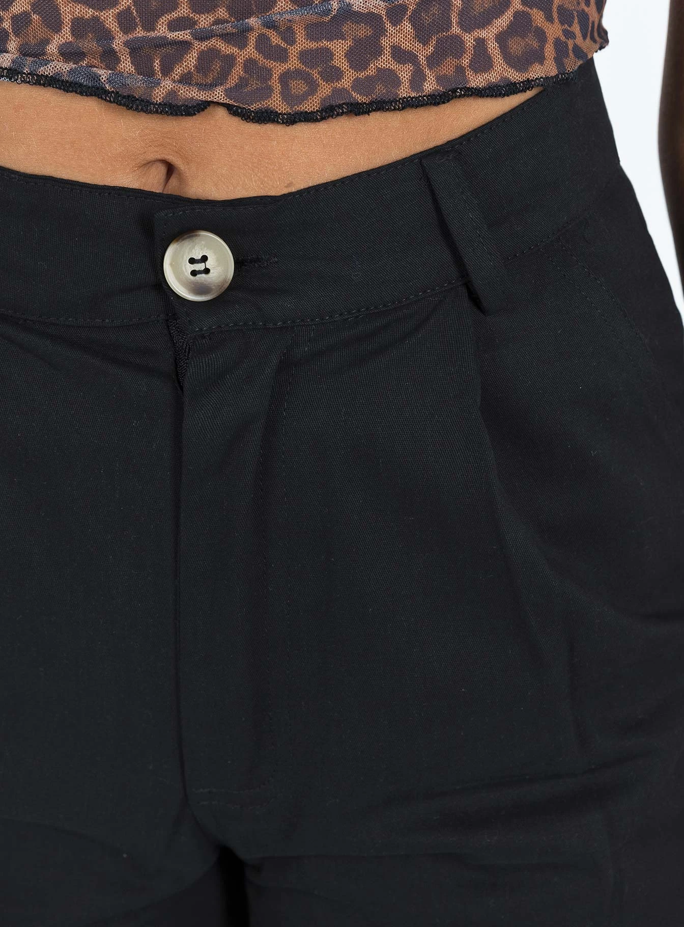 Princess Polly Worley Cargo Pants Black 6 Princess Polly Worley Cargo Pants Black - Image 6