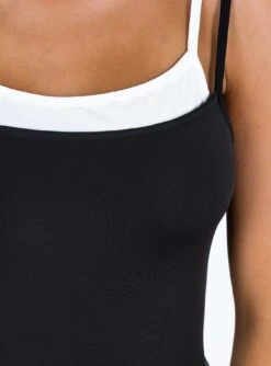 Boden Double Layered Bodysuit Black -Chic Clothing Shop 5 modelinfo Mirte us2 7d30f5d1 11ba 4423 9446 b7fb8784f50a