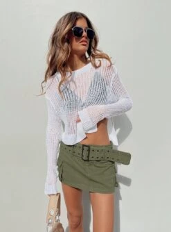 Princess Polly Iconic Cargo Mini Skirt Khaki -Chic Clothing Shop 5 modelinfo elise us2 996df0a4 ab94 424f 81fe d220bd42f7b9